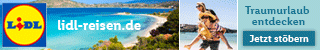 Werbebanner Lidl Reisen